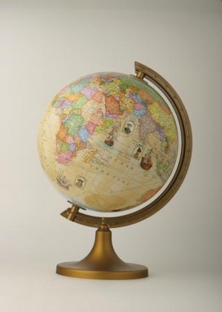 Globus śr. 250 trasami odkrywców z opisem