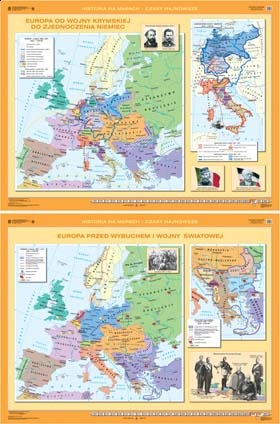 Historia na mapach Europa od wojny krymskiej do zjednoczenia Niemiec/Europa przed wybuchem I wojny 