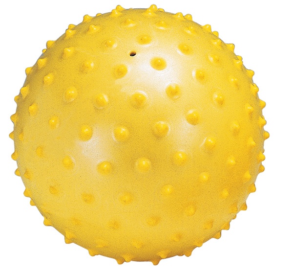 Piłka sensoryczna 28 cm - żółta