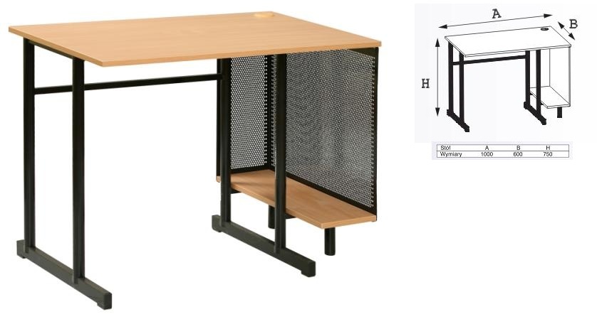Stół komputerowy LUX 1000x600