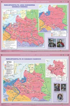 Historia na mapach Rzeczpospolita w okresie rozbiorów/Próby naprawy i rozbiory Rzeczypospolitej 160 x 120