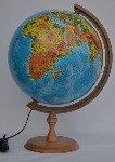 Globus śr. 320 fizyczny podświetlany  plastikowa stopka