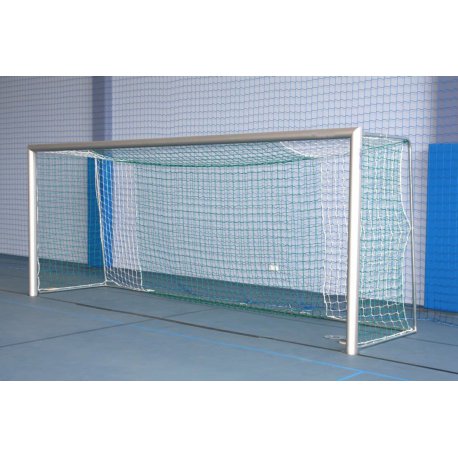 Bramki do piłki nożnej 5 x 2 m - aluminiowe, montowane w tulejach (profil 120x100 mm)