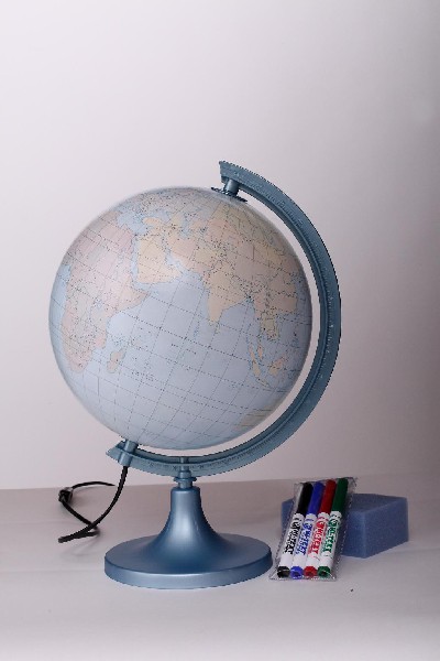 Globus śr. 250 konturowy z objaśnieniem podświetlany