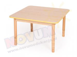 Stół kwadratowy drewniany z regulacja