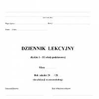 MEN I/2 Dziennik lekcyjny szkół podstawowych kl. I – III  - 2