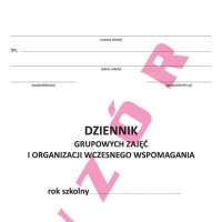 Dziennik grupowych zajęć i organizacji wczesnego wspomagania MEN-GWWR/2019
