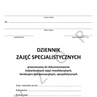 Dziennik Zajęć Specjalistycznych MEN-DZS/2021