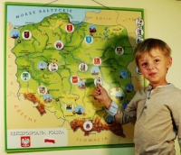 Magnetyczna mapa Polski dla dzieci (80cm x 80cm) - 6
