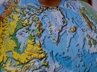 Globus śr. 320 fizyczny  plastikowa stopka 3D