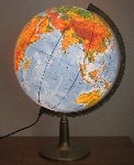 Globus śr. 420 polityczno-fizyczny -podświetlany plastikowa stopka - 2