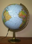 Globus śr. 420 polityczno-fizyczny -podświetlany plastikowa stopka