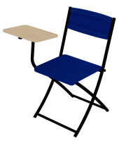 Krzesło składane LEKTOR tapicerowane z pulpitem - 2