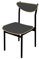 Krzesło uczniowskie DĘBOWE tapicerowane 