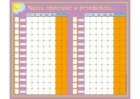 Suchościeralna tablica obecności dzieci w przedszkolu (60cm x 80cm) - 2